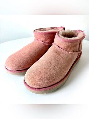 NEW UGG Classic Ultra Mini Boots in Dusty Pink